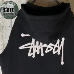 stussy ステューシー　ビッグロゴ スウェット　パーカー L 黒色