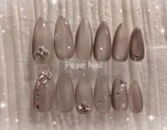 No.8 ワンホン量産型韓国蝶々シアーちゅるんマグネイルチップ