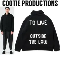 希少美品 定価69300円 COOTIE カウチンニットジャケット ブラック L