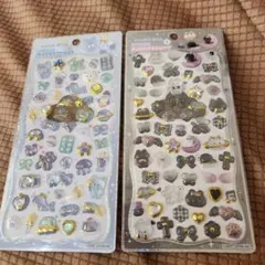 【正規品】カミオジャパン ジュエルプチドロップシール 青色 黒色 セット