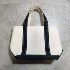 エルエルビーン　ボート　トートバッグ　アメリカ製　黒　生成り　90s 〜 00s