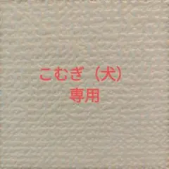 こむぎ（犬）専用