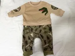 恐竜柄 ロンパース カバーオール 70cm