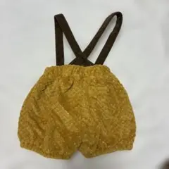 【美品】サスペンダー付きショートパンツ 80