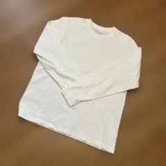 無印良品　紳士　洗いざらし太番手クルーネック長袖Ｔシャツ