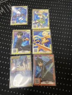 SAOAC ホロ5枚、ノーマル1枚セット