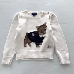 Ralph Lauren 犬刺繍 セーター 4/4T