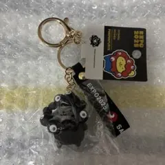 し*じ様 ミャクミャク　サンリオ　黒キーホルダー　ポムポムプリン