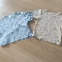 DisneyキャラクターTシャツ 総柄2枚セット サイズ80