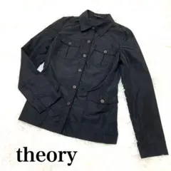 美品 theory セオリー 黒 ブラック サイズ2 M ジャケット アウター