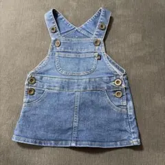 子供服 デニム ジャンパースカート ワンピース サロペット