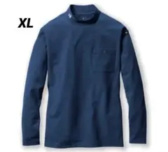 バートル 655 モックネックロングTシャツ ネイビー　XLのサムネイル