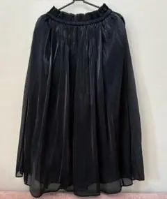 未使用】アナイ チンツオーガンジーサーキュラー スカート フレア 美