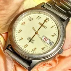 セイコー　スピリッツ　チタニウム　メンズ腕時計　シルバー　稼働品　デイデイト不動