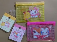 セリア　とっとこハム太郎　メッシュケースA7　2種類セット