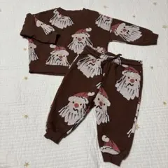 ZARA baby サンタ セットアップ ブラウン 86