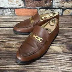 美品✨BALLY バリー【26cm】ビットローファー 本革 レザー ブラウンのサムネイル