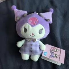 マイメロディ＆クロミ チェックワンピがま口ポーチ