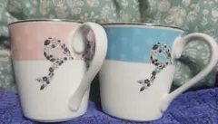 ナルミ　マグカップ　 フェリシータ　ペア ブルー&ピンク
