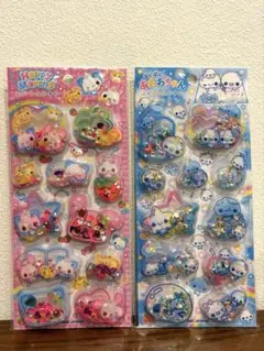 スパンコールパーティー シール ハッピーマーチ ぷくぷくあわわちゃん