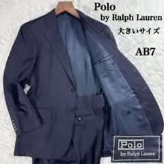 【大きいサイズ】ポロバイラルフローレン セットアップスーツ ネイビー AB7のサムネイル