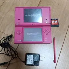 C5 ニンテンドーDSi ピンク 充電器、英検DSトレーニングソフト付き