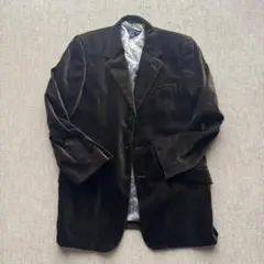 【美品】トミーヒルフィガー ベロア テーラードジャケット ブラウン L