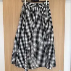 GU ギンガムチェック　フレアスカート　Lサイズ
