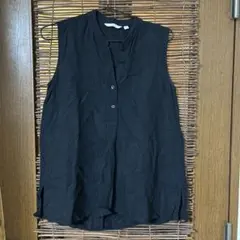 UNIQLOリネンブレンドスキッパーシャツノースリーブ♪