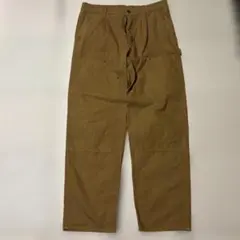 ダブルニーパンツ　ブラウン カーゴパンツ コットン　週末セール