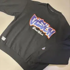 VISION ストリートウェア トレーナー ブラック