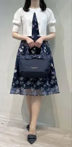 【美品】　BALOON バルーンカーディガン　手洗い可能　アイボリー系のサムネイル