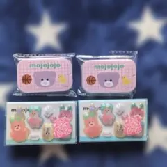 mojojojo 미니 캔 입체 씰 포함 2개 & 미니 츄루 씰 2개 세트