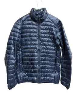 美品UNIQLO ネイビー キルティングダウンジャケットSメンズ男性ユニセックス