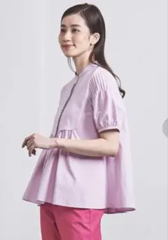 UNITED ARROWS EMBOSピンタックショートスリーブブラウスのサムネイル