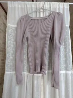 SAISON DE PAPILLON ダークパープル ニット M