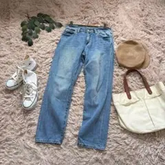 5993❃レイカズン❃テーパードデニムパンツ【S】ジーンズ/ジーパン/シンプル