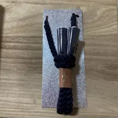 男性　新品未使用　紺色　羽織紐 100%