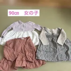 【gw限定セール】女の子　シャツ　ワンピース　春物　90㎝のサムネイル