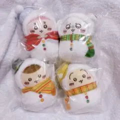 ちいかわ　エニマイくじE賞　マスコット　4種 うさぎ　モモンガ