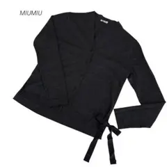 試着のみ2024購入Miumiu テクニカルヤーンジップカーディガン36 MIU MIU - 試着のみ2024購入Miumiu テクニカルヤーンジップ