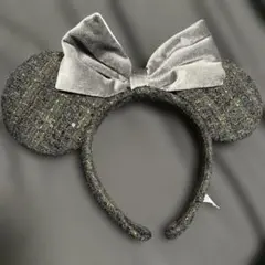 ミッキーマウス型カチューシャ グレー