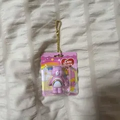 ケアベア ピンク ストラップ付きフィギュア ガチャガチャ