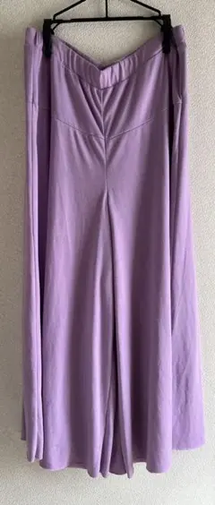 フェリシモ　IEDIT イディット　Ｌラベンダー ガウチョパンツ