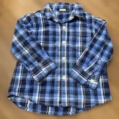 petit main ネルチェックシャツ 100 ネルシャツ　　シャツ　長袖