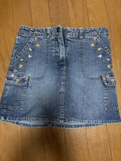 GYMBOREE デニムスカート 刺繍入り サイズ12