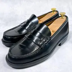 【ハルタ】コインローファー (24.5) 6550 レザー 通学 ブラック