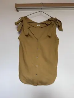 IENA ノースリーブシャツ マスタード