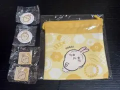 ちいかわ くら寿司 コラボ うさぎ 巾着 マグネット フィギュア 3点