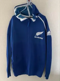 アディダスALL BLACKS アンセムジャケット ブルー